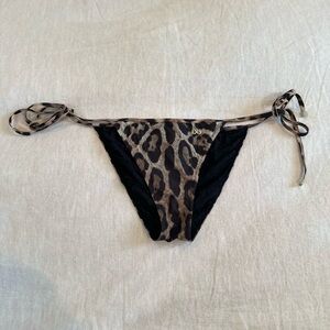Dolce & Gabbana Leopard Print Bikini Bottoms